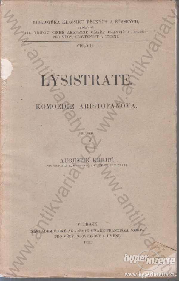 Lysistrate Komedie Aristofanova 1911 - foto 1