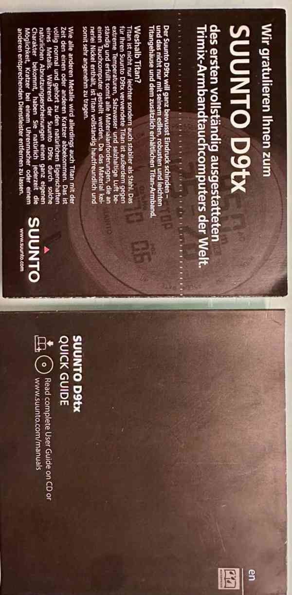 Suunto D9tx Titanium + USB, potápěčský počítač  - foto 3