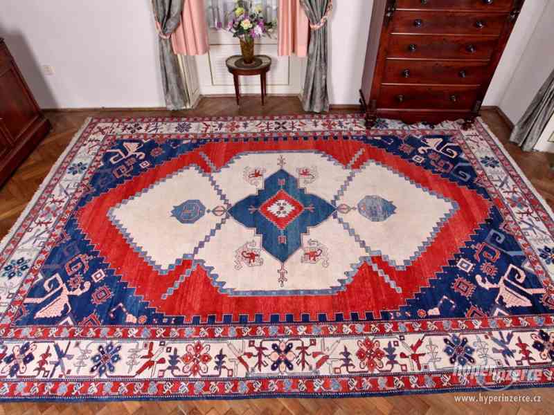 Ručně vázaný zakavkazký koberec Kazak 450 x 303 cm - foto 1