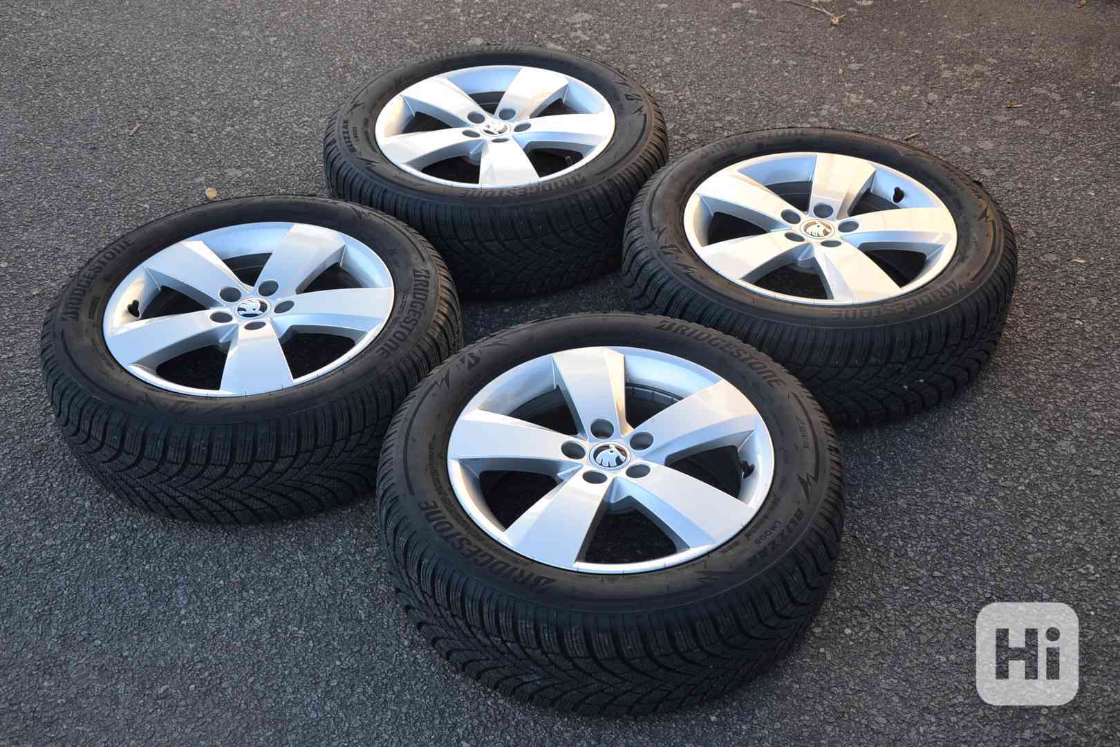 NOVÁ zimní ALU sada Š.Kamiq/Scala+195/60R16 Bridgestone - foto 1