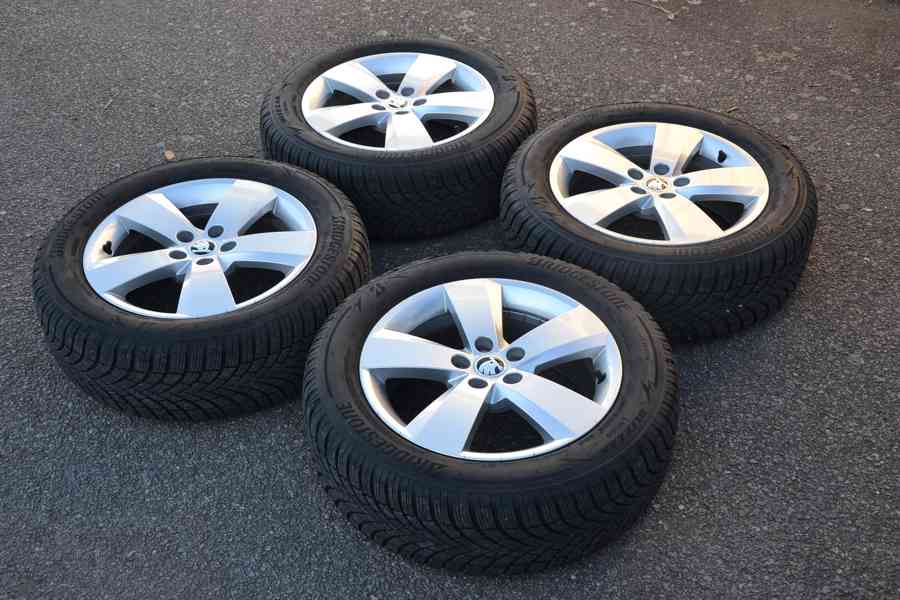 NOVÁ zimní ALU sada Š.Kamiq/Scala+195/60R16 Bridgestone - foto 1