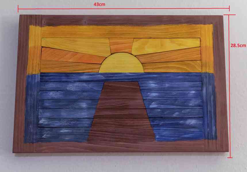 Obraz ze dřeva - Cesta za sluncem