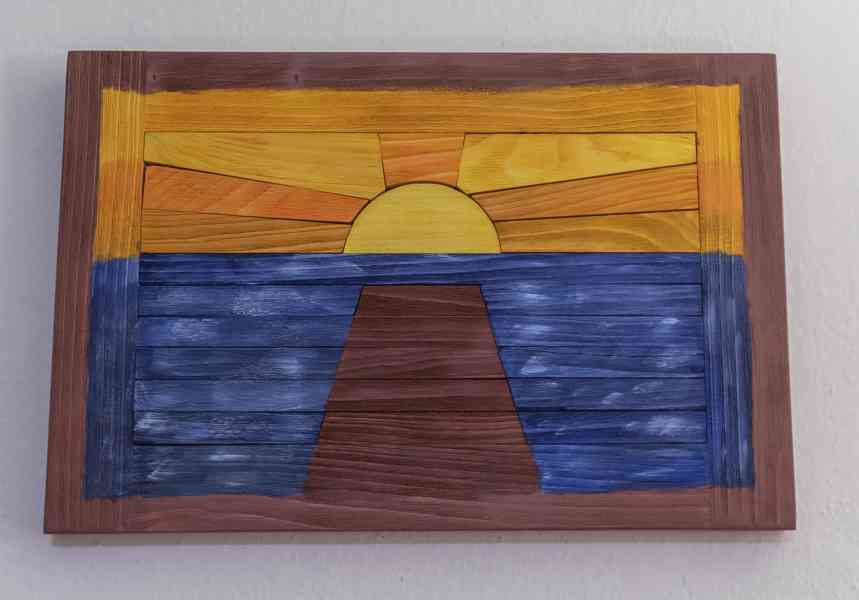 Obraz ze dřeva - Cesta za sluncem - foto 2