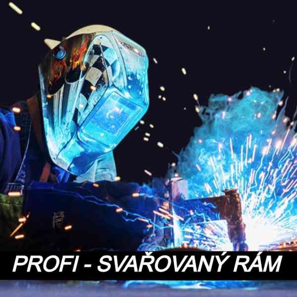 Nový přívěsný vozík 2,05m x1,30, profi - svařovaný rám,DPH  - foto 23