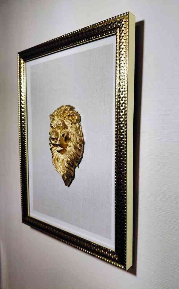 3D obraz lva  - foto 3