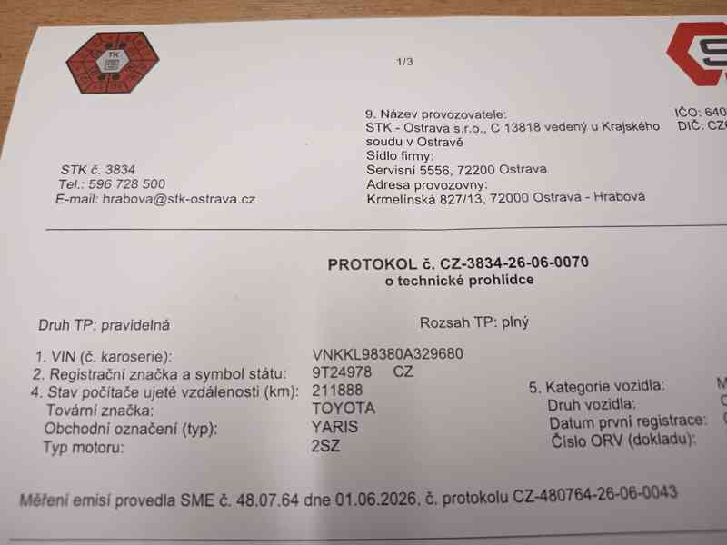 Toyota Yaris 1,3VVT-i Comfort ČR  - foto 23