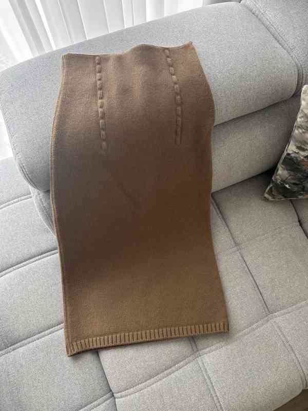 Brown cashmere skirt - foto 2