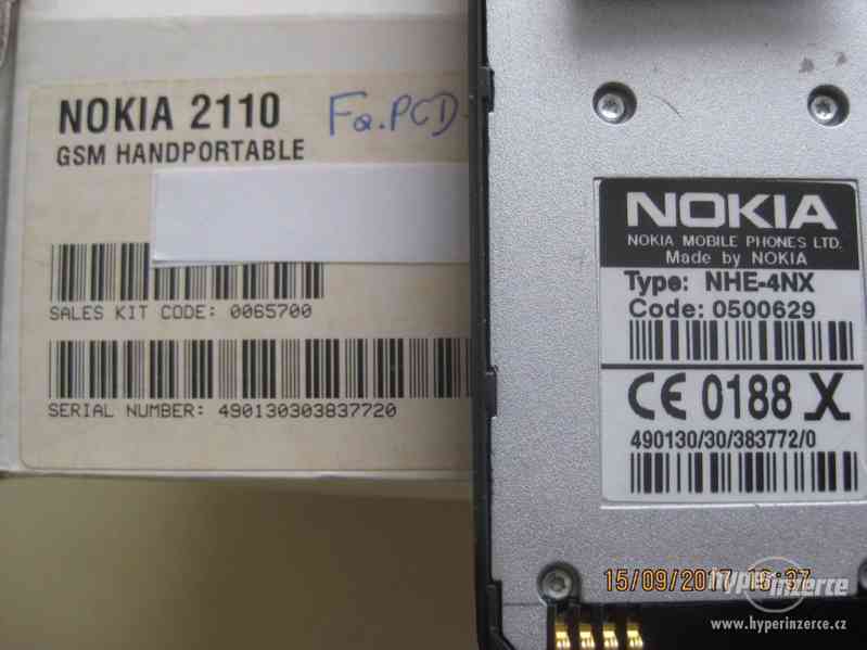 Nokia 2110 - mobilní telefony z r.1994 od 250,-Kč - foto 10