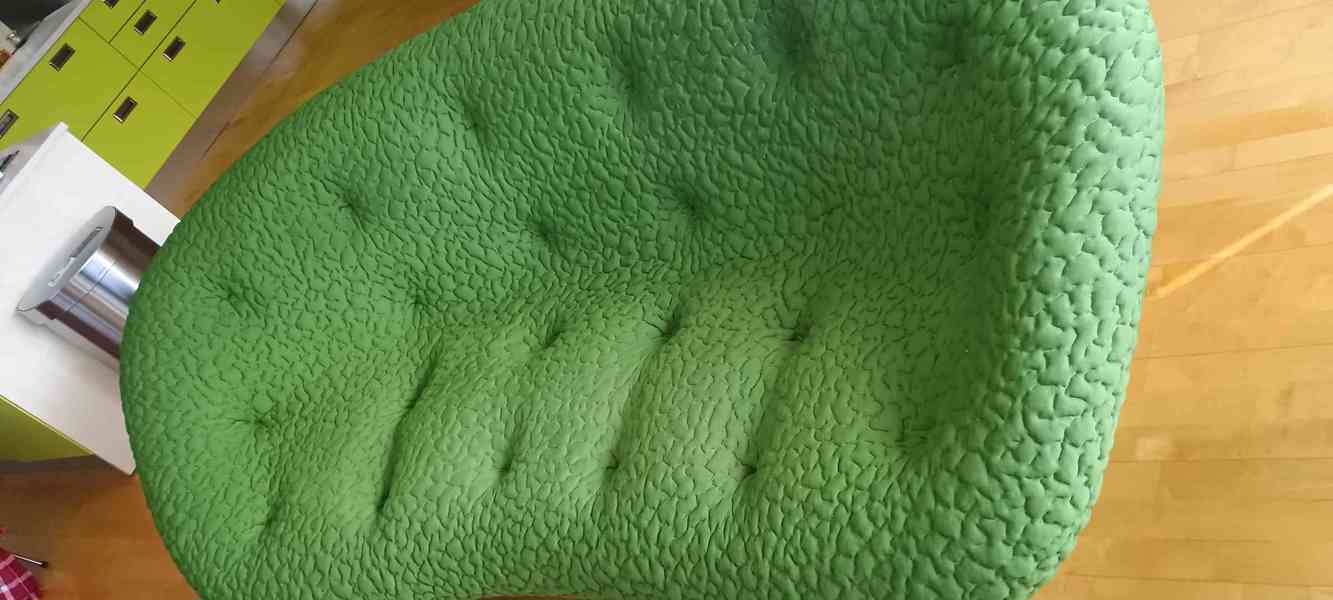 Ligne Roset Ploum velká sedačka + podnožka, potah MOBY/Grass - foto 4