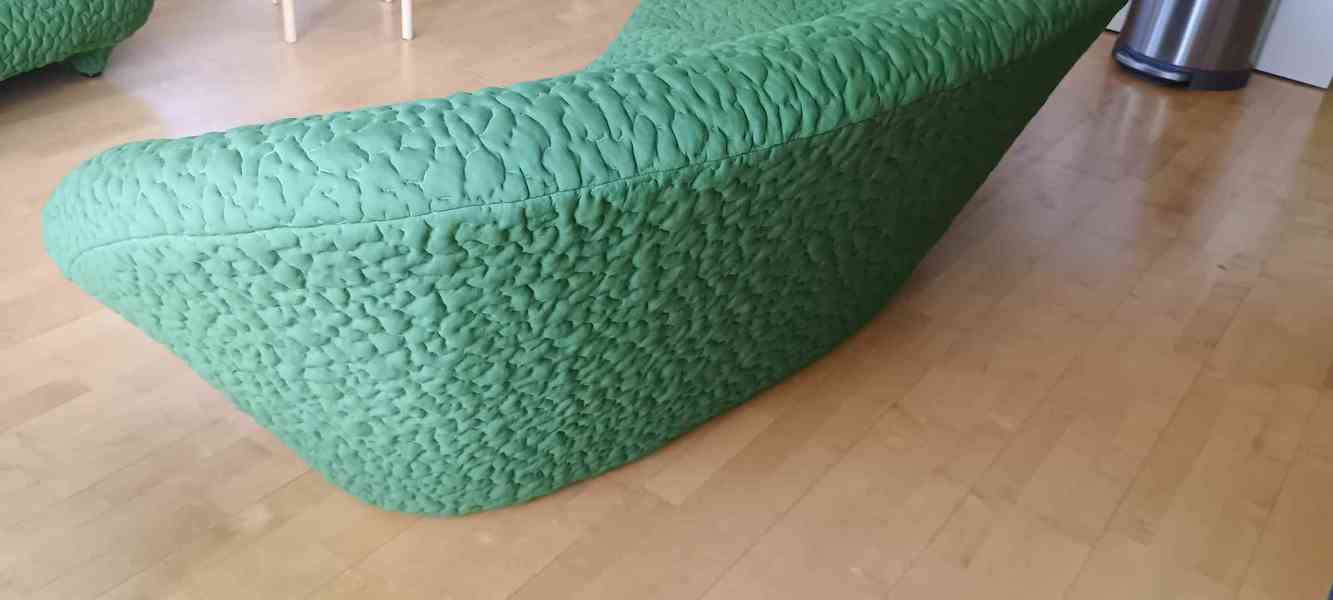 Ligne Roset Ploum velká sedačka + podnožka, potah MOBY/Grass - foto 3