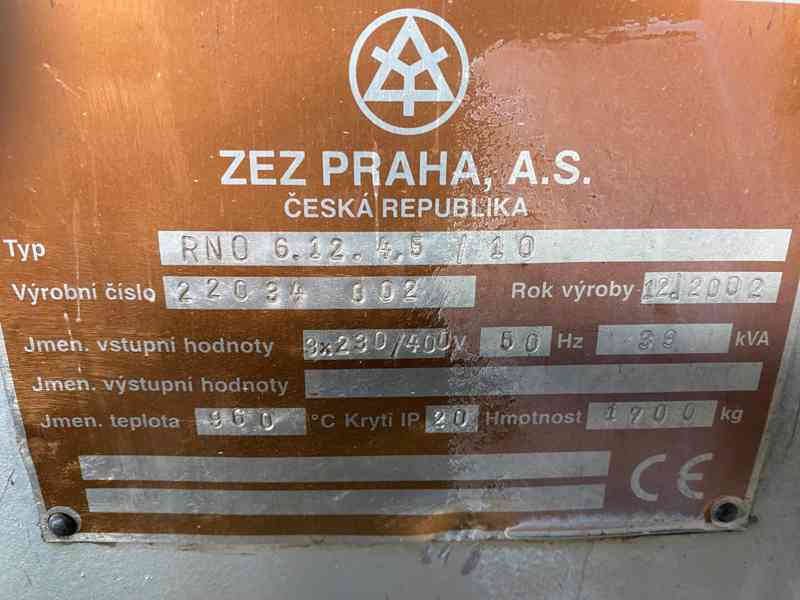 kalící pec elektrická RNO 6.12.4,5/10 - foto 3