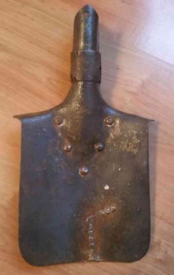 Starý origo německý polní telefon a polní lopatka wehrmacht - foto 5