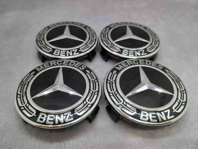 Středové krytky Mercedes Benz, 75mm, nové logo - foto 5
