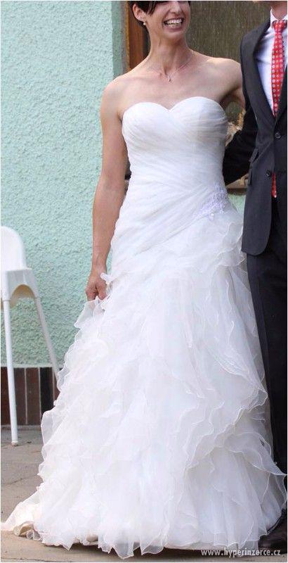 Romantické svatební šaty velikost 38 až 40 - foto 2