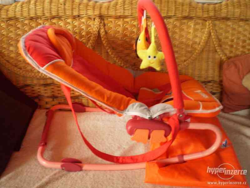 Lehátko pro miminko s hrazdičkou CARATERO, taška - foto 3