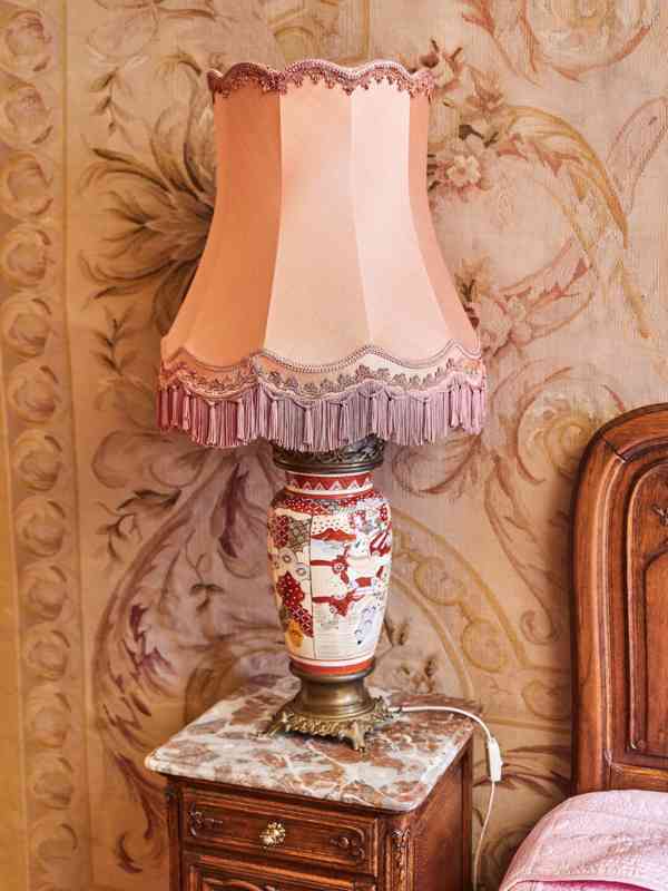 Párové stolní lampy Satsuma z období Meidži – výška 63 cm - foto 5
