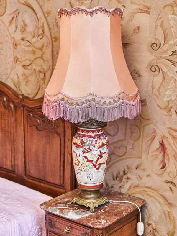 Párové stolní lampy Satsuma z období Meidži – výška 63 cm - foto 2