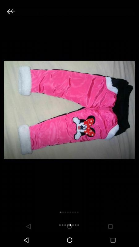 Nové zateplené kalhoty s Minnie - foto 1