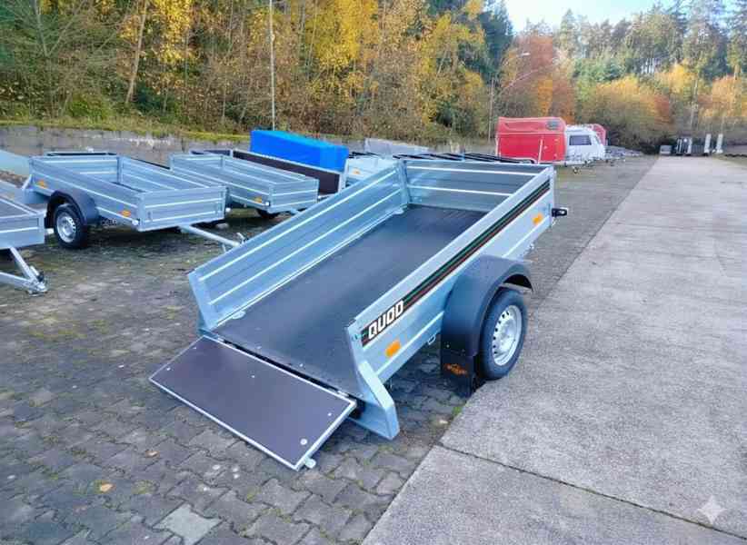 Přívěsný vozík sklopný 2,06mx1,26 na čtyřkolky, sekačky, DPH - foto 1
