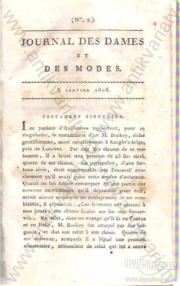 Journal des dames et des modes 1806 móda - foto 1