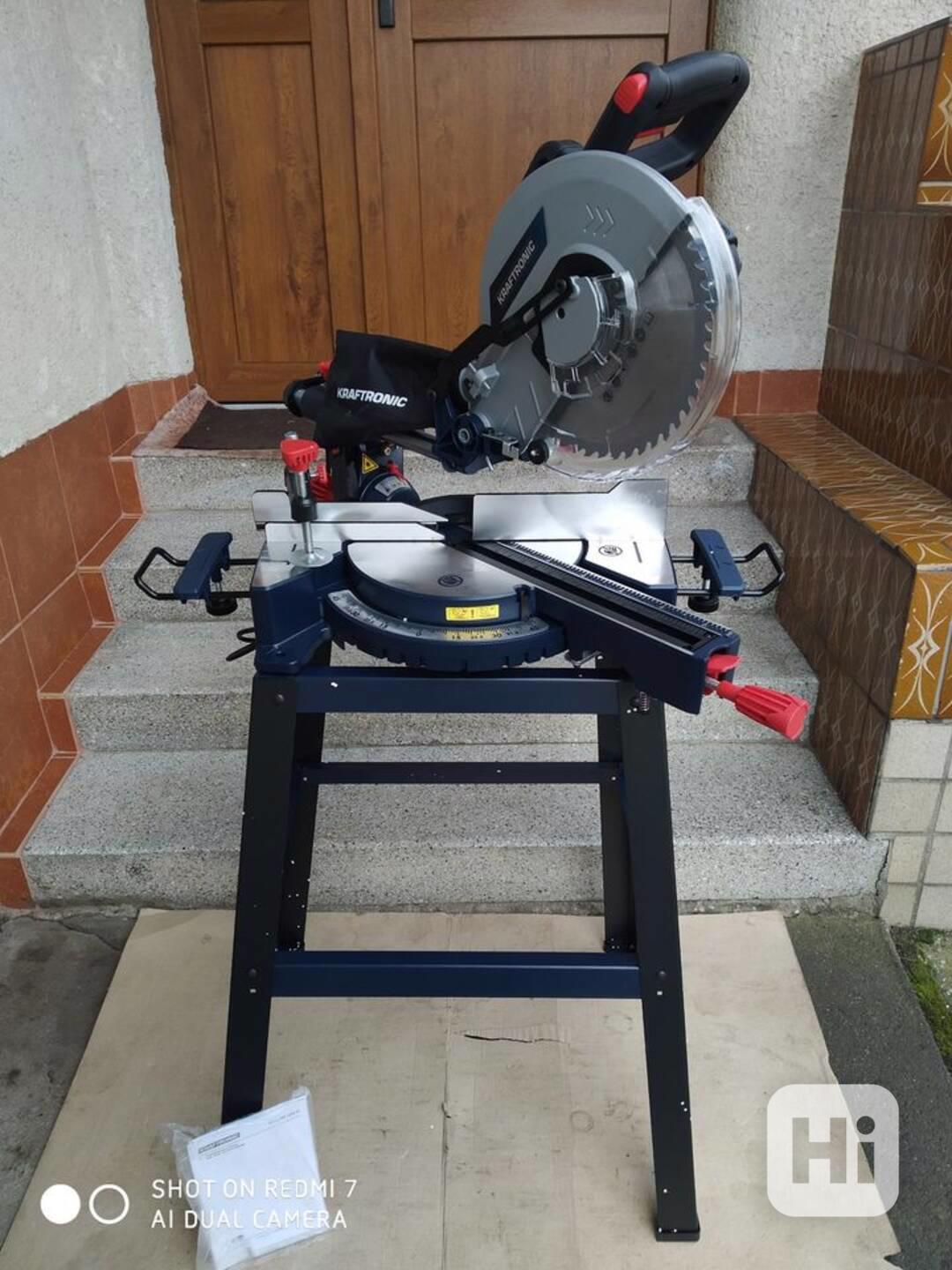Prodám VELKOU NEPOUŽITOU pokosovou pilu s posuvem KRAFTRONIC - foto 1