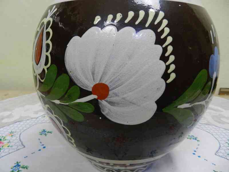 Krásná stará obří malovaná Váza Pozdišovce Parikrupa - foto 3