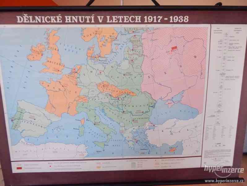 Školní mapa - Dělnické hnutí v letech 1917-1938 - foto 1