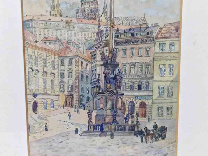 Krásný Obrázek Staré Prahy Václav Jansa - foto 3