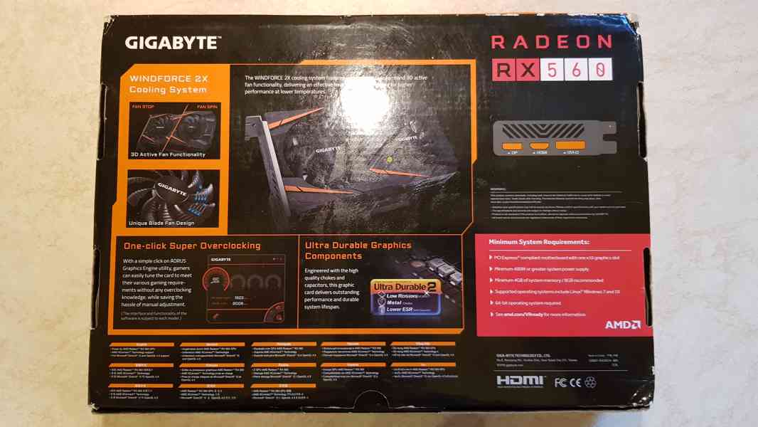 Prodám Gigabite RX560 4GB Gaming OC - foto 8