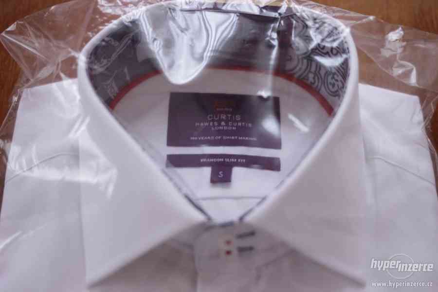 bílá košile se vzorem v límci, Hawes and Curtis, vel. S - foto 2