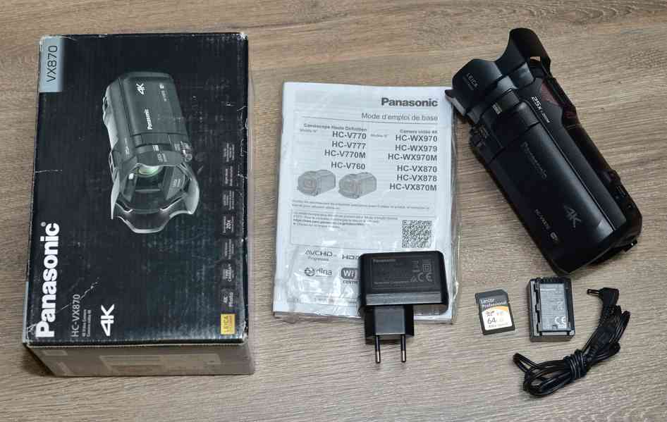 kamera Panasonic HC VX870 4K*HYBRID O.I.S Wi-Fi - foto 3