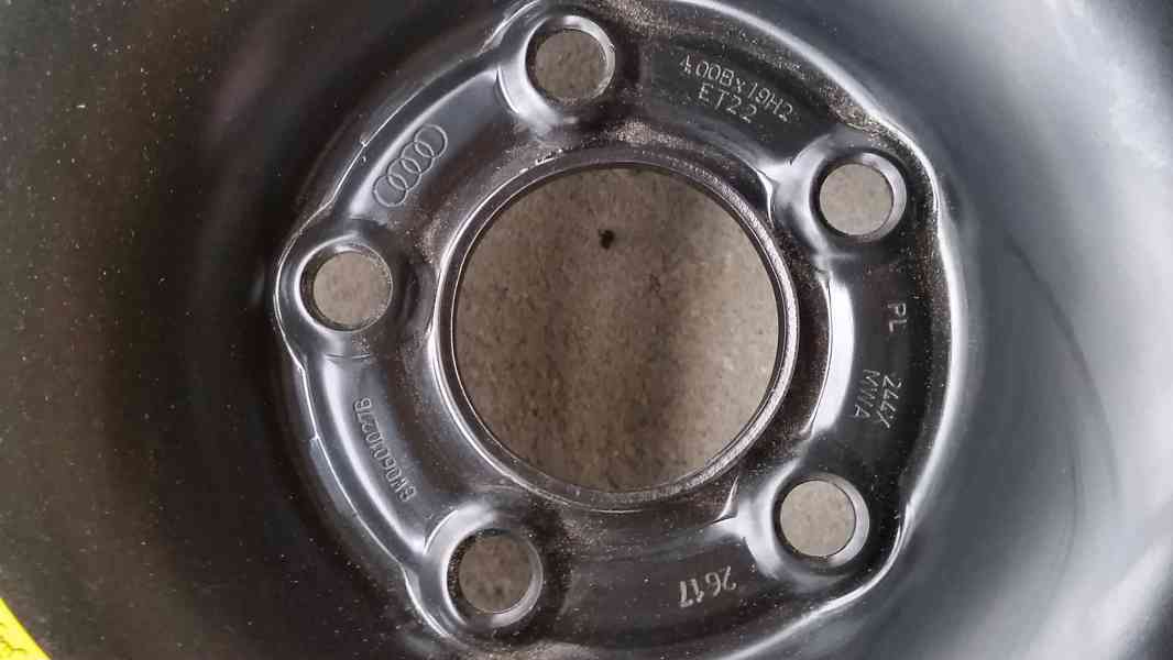 dojezdove kolo, rezerva R 19 - audi VW skoda..... - foto 5