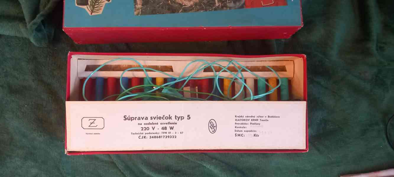 Retro svíčky na vánoční stromek r.1971 - foto 2