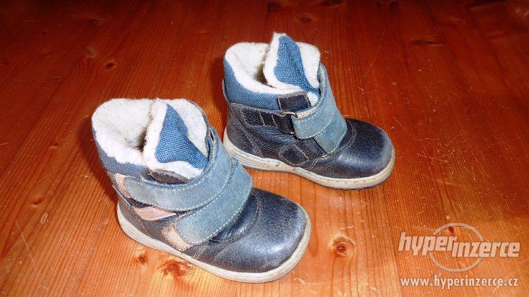 Dětské zimní boty modré, vel. 24 - foto 1