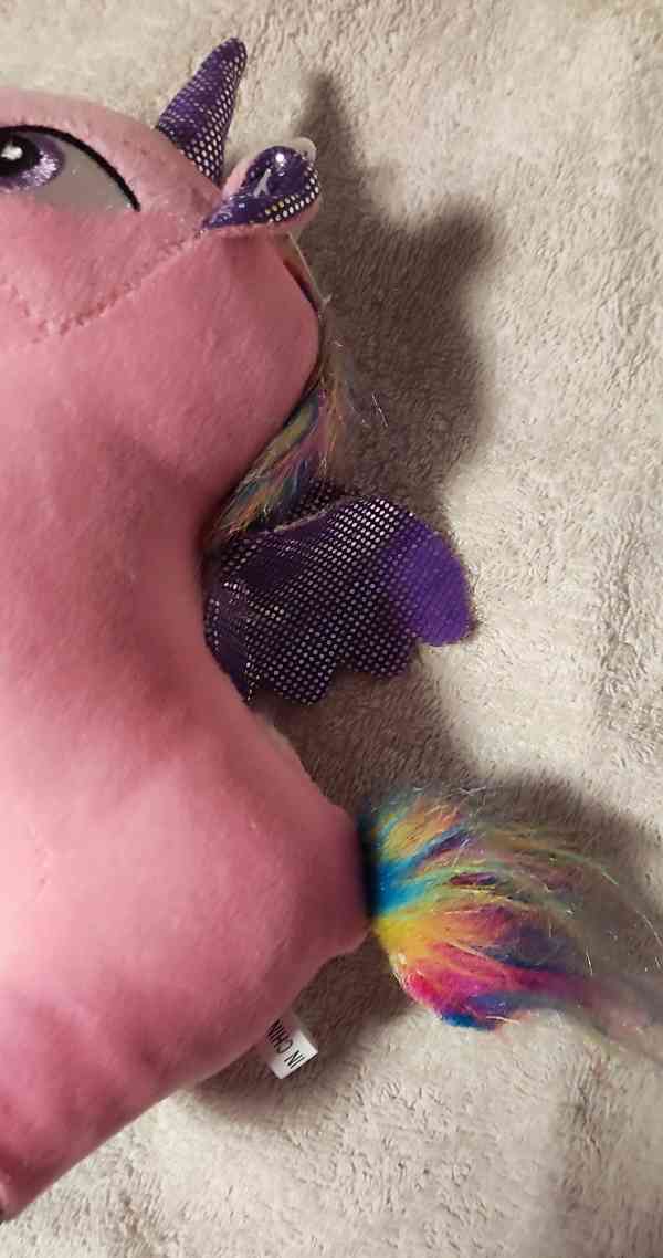 Růžový plyšový jednorožec  - foto 4