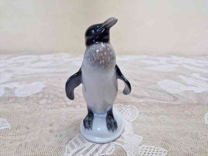 Krásná porcelánová soška Tučňák Rosenthal Signováno - foto 3