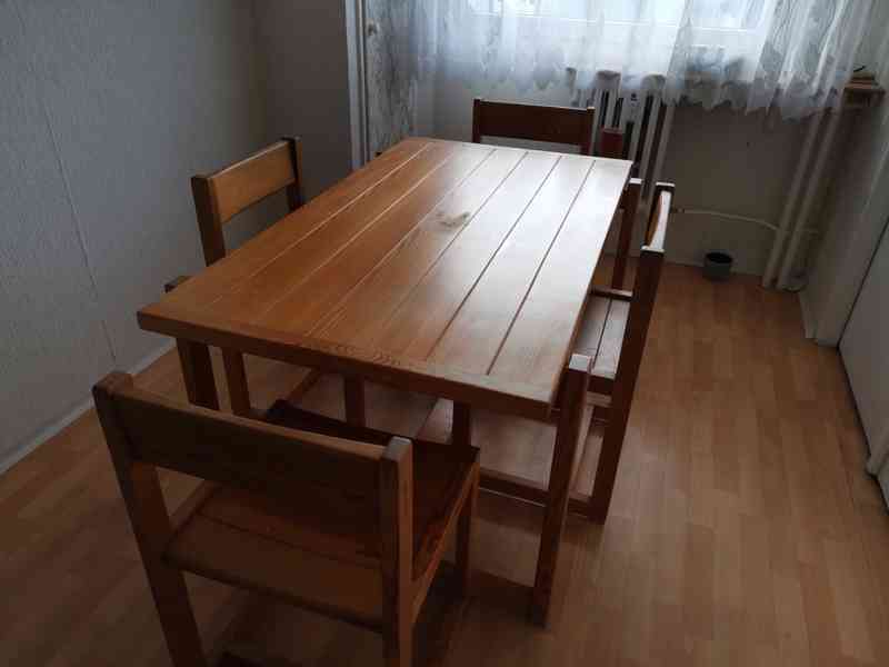 Jídelní set - přírodní masiv - foto 2