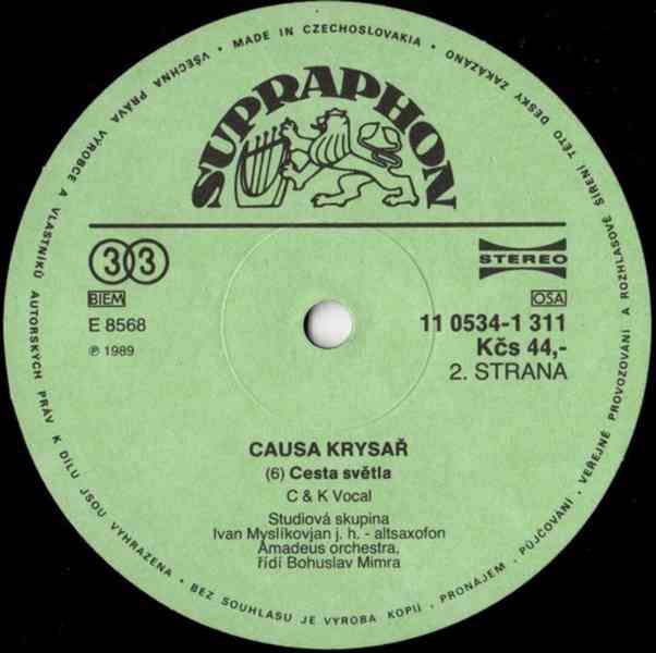 C&K Vocal ‎– Causa Krysař ( LP ) - foto 4