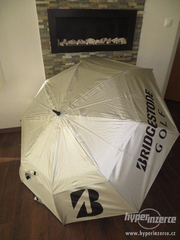 Nový golfový Bridgestone Golf Double Canopy 68 inch deštník - foto 2