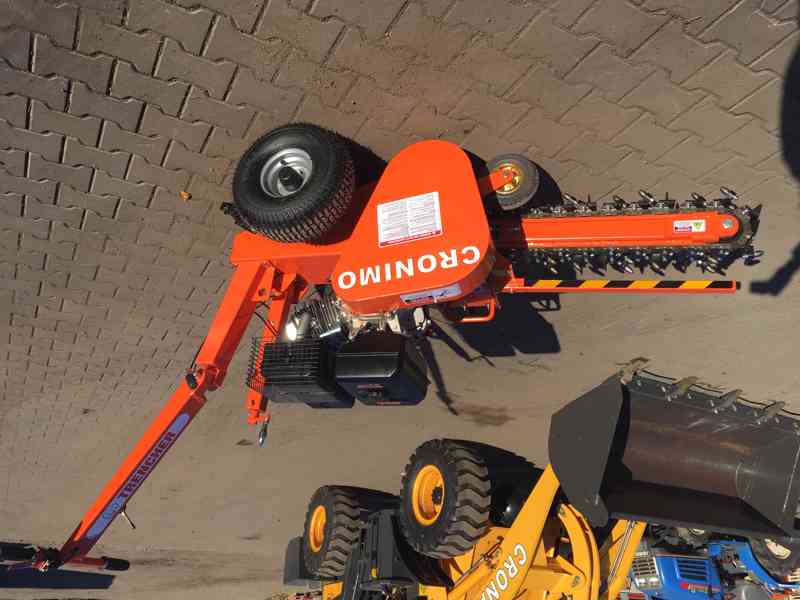 Drážkovací fréza cr-15, cronimo, zemní rýhovač - motorový - foto 2