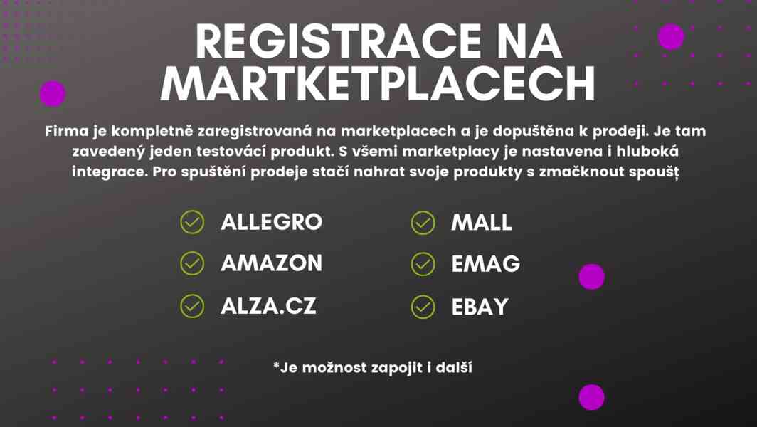 Prodej e-commerce firmy integrace s Alza Allegro Amazon Mall - foto 2