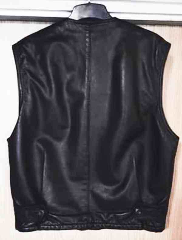 Pánská kožená vesta S - foto 2