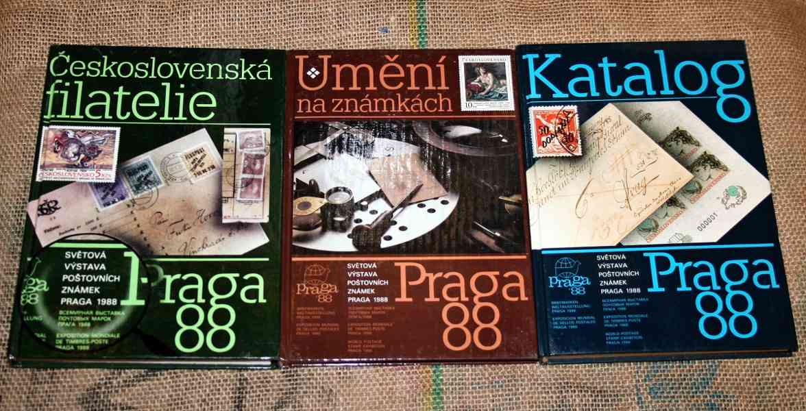 3x PRAGA 88 - filatelie, známky, sbírka - LEVNĚ !!!