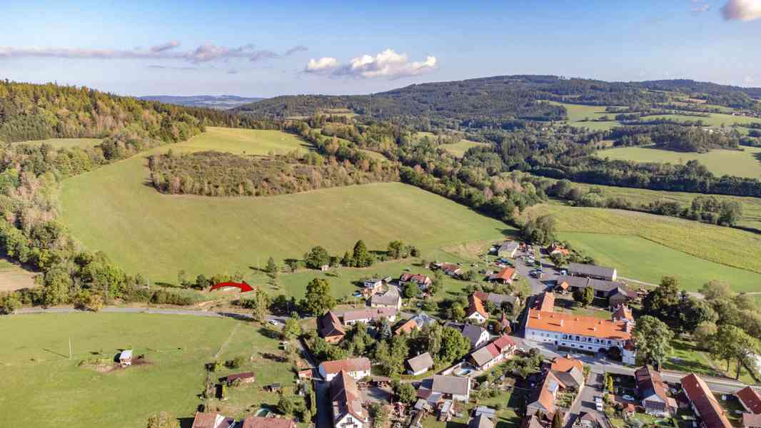 Slunný st. pozemek s výhledem  1629 m2, Mokrosuky u Sušice - foto 4