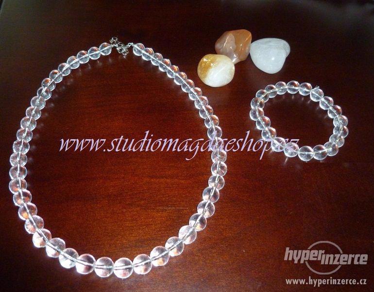 Křišťál náhrdelník, náramek, náušnice - foto 1