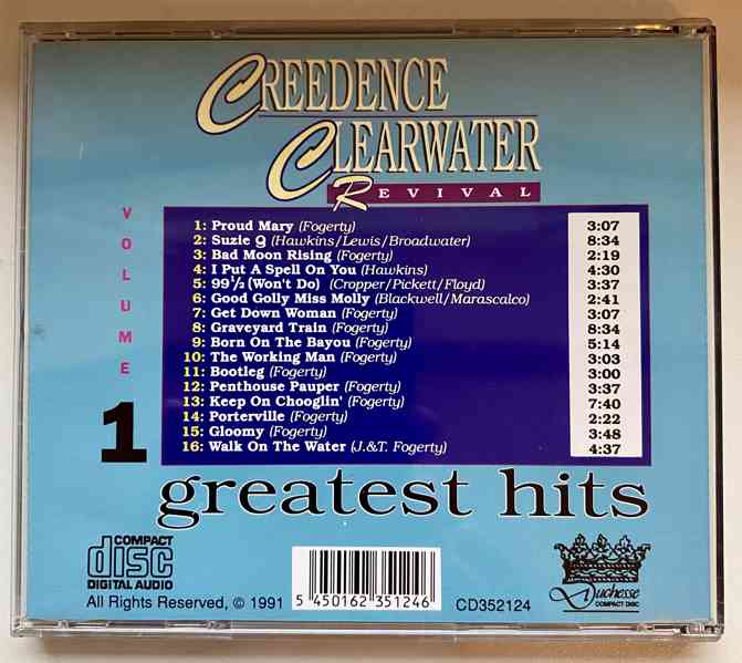 CD CREEDENCE CLEARWATER REVIVAL GREATEST HITS. VOLUME 1 - foto 3