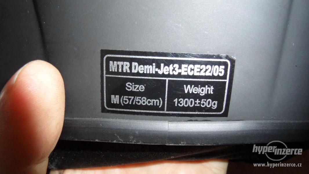 otevřená helma MTR Demi-Jet3 vel.M / 57cm - foto 6