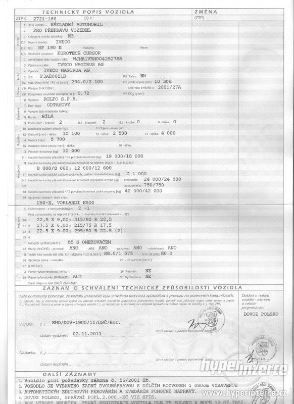 IVECO MP 190 E EUROTECH CURSOR (velká odtahovka) - foto 10