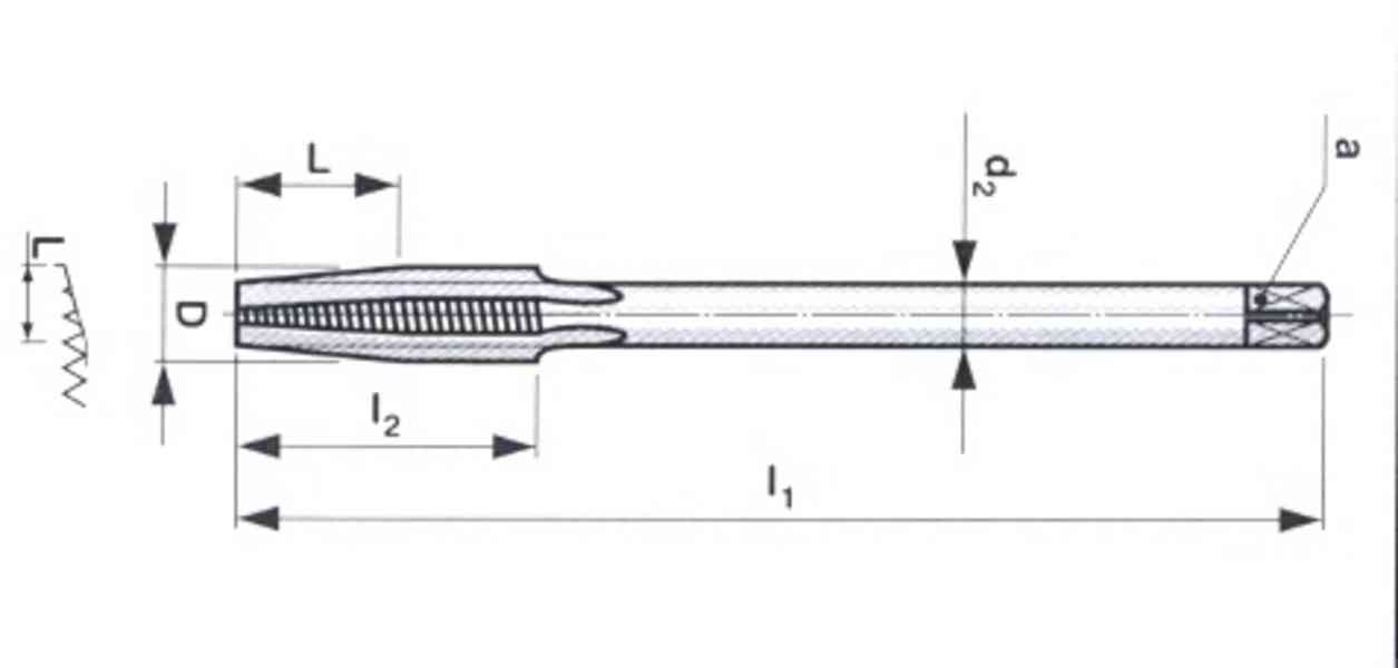 Závitník maticový M16 HSS ČSN 223074 (NOVÝ) NAREX ČR - foto 3