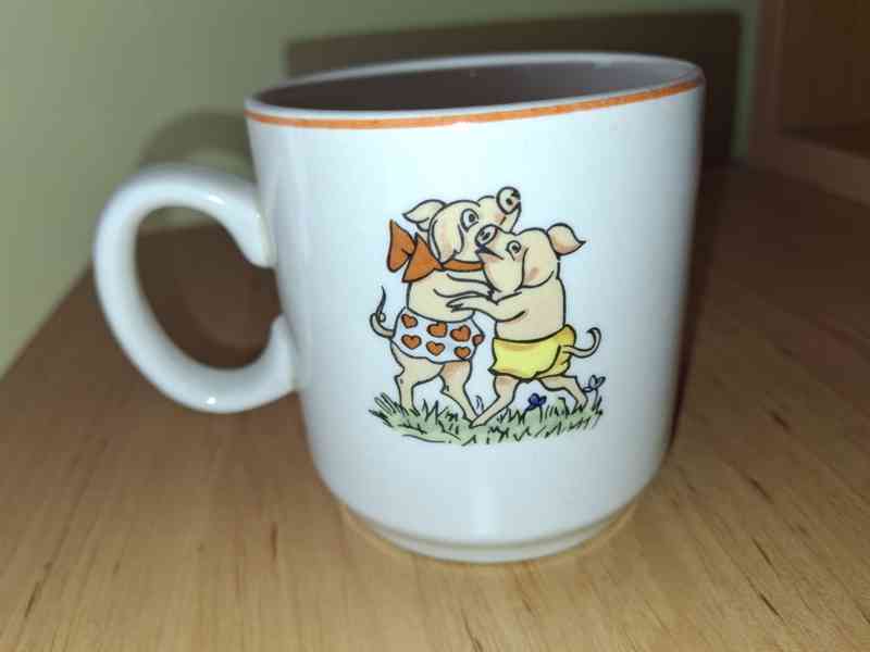 Retro čajové hrnky + dětský hrnek - foto 3